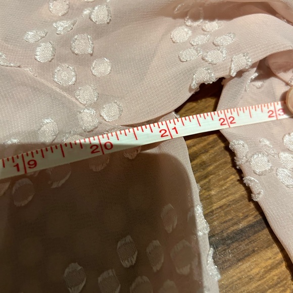 Liz Claiborne long sleeve pale pink blouse & shell size medium - Picture 15 of 16